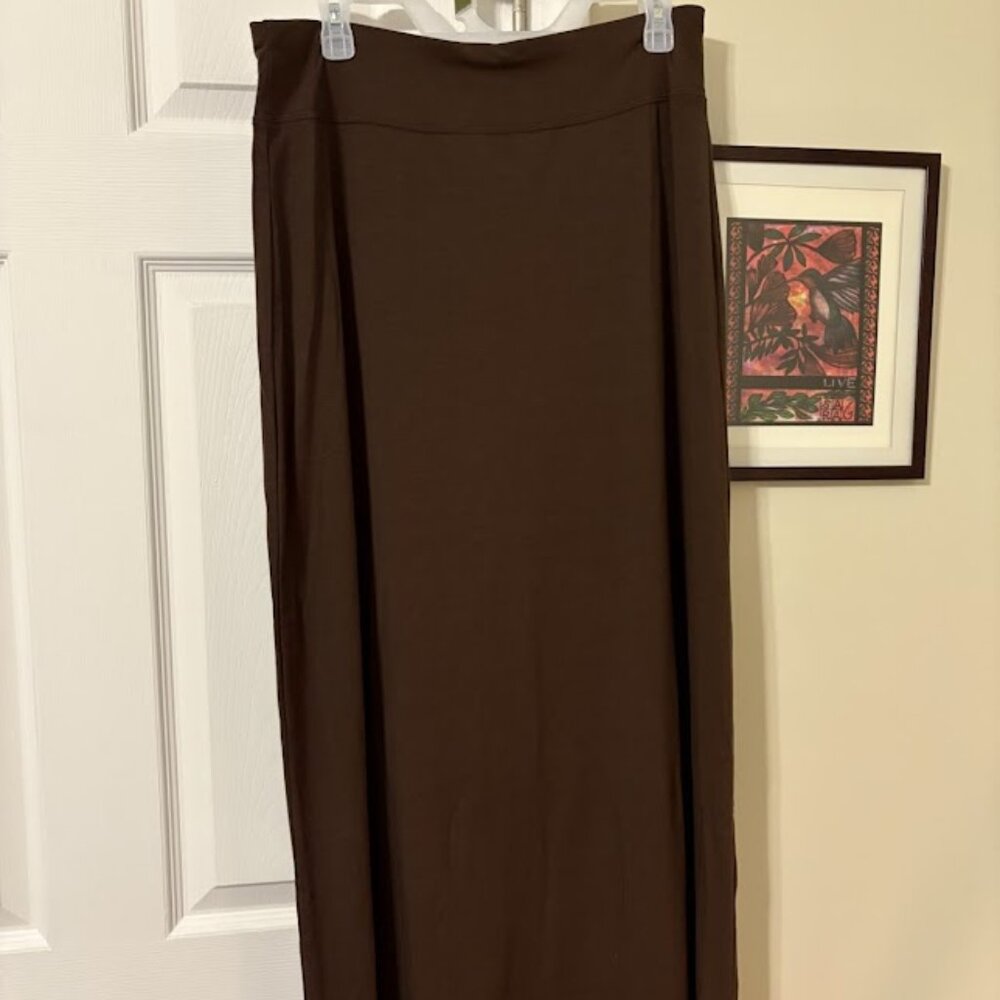 Kim Rogers Brown Maxi Skirt, Size M